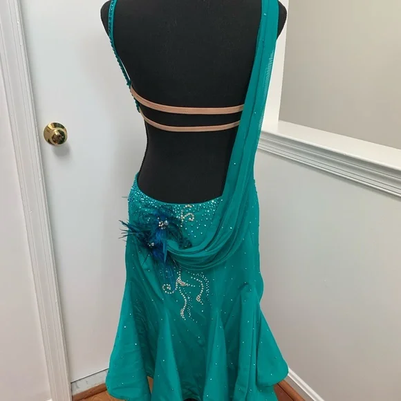 NWOT amazing Latin Ballroom Competition dress - Picture 3 of 11